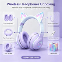 Casque audio supra-auriculaire ergonomique en métal OEM ODM avec réduction de bruit (ENC) et faible latence pour téléphone portable, voyage, bureau, divertissement à domicile