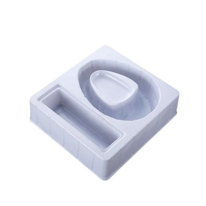 White PVC Cosmetic Box Insert Plastic Blister Packaging Tray