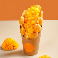 Gobelets à frites en papier jetables personnalisés, boîtes à frites imprimées avec logo personnalisé, coupelles à chips, gobelets à snacks personnalisés, fabrication sur mesure