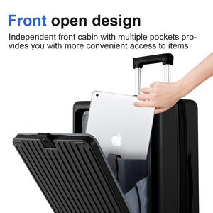 تصميم جديد من المصنع حقائب فتح أمامية متعددة الوظائف مع حامل Usb وحامل أكواب من النوع c حقائب كمبيوتر ذكية - Product Image 2