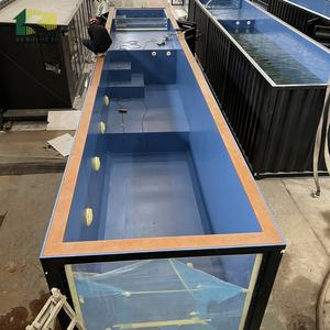Custom Home Container Zwembad 40ft Buiten Bovengronds Verzending Container Zwembad Met <span class=keywords><strong>Spa</strong></span> - Product Image 1