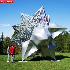 Outdoor Garden Large Metal Stainless Steel Star Sculpture Statue