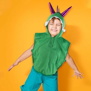 Capas de Dragón, Disfraces de Cosplay para Niños, Capa de Terciopelo, Disfraz de Halloween, Capa de Dinosaurio con Capucha para Niños - Product Image 1