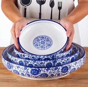 Tableware Set Oversized Ramen Bowl Glazed Ceramic Modern for Family Gifts Promotional Gifts Family Hotel Slant Bowl Vase