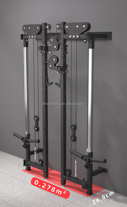 Dinuo Nueva Versión: Rack de Sentadillas Plegable Montado en Pared y Jaula para Cables |   Rack de Pesas Compacto para Gimnasio en Casa - Product Image 3