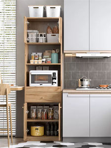 Itchen abinet uxiliary uffet con 3Door ababinet djustable helhelf rawawers y helves - Product Image 5