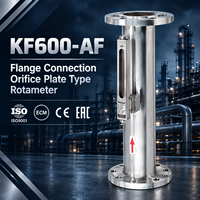 KF600-AF Flanged Orifice Plate Rotameter Tugas Berat SS304 DN40-DN600 Pengukur Aliran Apung Industri