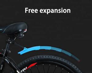 Venta caliente ajustable MTB bicicleta accesorios BMX guardabarros bicicleta guardabarros con luz trasera LED - Product Image 6