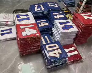 Pria Remaja Wanita Chicago # 34 Payton # 18 Caleb Williams # 15 Rome Odunze dan sebagainya Semua Jersey American Football Jahitan Rapi - Product Image 6