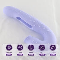 Kabelloser Aufladbarer Mini-Vibrator Magnetisches Aufladen 10-Modus Wasserdichter Silikon Nicht-Gleitender Weiblicher Orgasmus G-Punkt-Stimulator