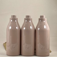 Bouteille Pompe en Plastique PET 1000ml Grande Capacité, Design Attrayant, Sans MOQ, En Stock, Pour Shampoing, Gel Douche, Après-Shampoing, Usage Domestique