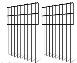 Clôture métallique durable, imperméable, résistante à la corrosion et à la rouille, flexible pour enclos carrés ou incurvés, à fixer au sol. - Product Image 2