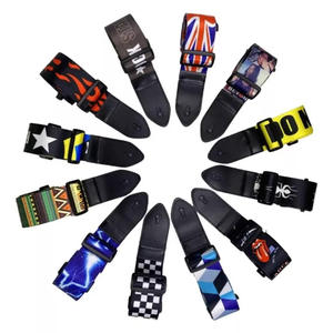 Sangle de Guitare Ajustable Multiple Styles OME Pas Cher en Polyester pour Guitare Classique Électrique ou Basse - Product Image 1