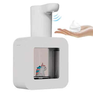 Thiết Kế Mới Dễ Thương Trẻ Em Tự Động Tạo Bọt Xà Phòng <span class=keywords><strong>Dispenser</strong></span> Touchless USB Có Thể Sạc Lại Infared Cảm Biến Cho Phòng Tắm - Product Image 3