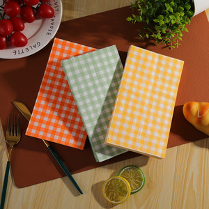 Checkered <b>Paper</b> Napkins 330x330mm Disposable For Themed Party Use - Product Image 3