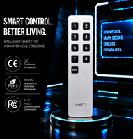 Nouvelle télécommande intelligente sans fil RF universelle à 6/7/8/9 boutons argentée pour maison intelligente avec longue portée