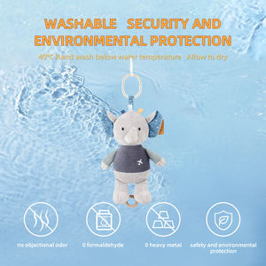 ของเล่นผ้ากำมะหยี่รูปช้างยัดไส้รูปสัตว์ทำจากผ้าฝ้ายนุ่มสำหรับเด็กทารกของเล่นเพื่อการศึกษาสำหรับเด็กทารกเกิดใหม่ - Product Image 5