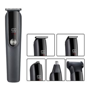 2025 New Arrival Gold Barber Shop Clippers Household Beard Hair <b>Trimmer</b> Set for Men - Product Image 5