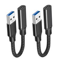Großhandel USB 3.0 Adapter Typ C OTG Kabel Nylon mantel USB C Stecker auf USB 3.0 Buchse Verlängerung kabel für Drucker