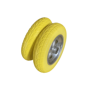 4.00-8 haute qualité moins cher anti-crevaison Wagon brouette chariot plat gratuit PU mousse <span class=keywords><strong>roue</strong></span> - Product Image 4