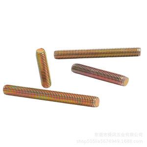 Shunfeng สกรูเกลียวแบบเต็มตัว M4 M6สี M8สลักเกลียวเคลือบสังกะสี DIN975เหล็ก Q235 4.8 - Product Image 3