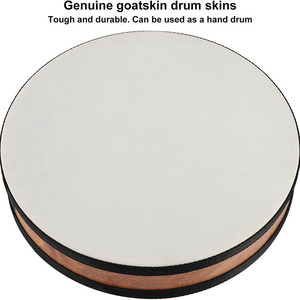 Tambor de Ondas Oceánicas de Piel Natural de 16/18/20/22 Pulgadas con Cuentas Ondulantes, Sonido Marino, Percusión Manual para Baño de Sonido ASMR - Product Image 4