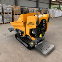Mini-dumper sur chenilles HDL YH-500, capacité 500 kg, chenilles en caoutchouc, pour travaux de transport dans les jardins, les fermes et les vergers