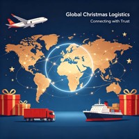 Service de messagerie mondial pour Noël depuis la Chine, transport sécurisé de colis, service porte-à-porte fiable pour colis professionnels internationaux