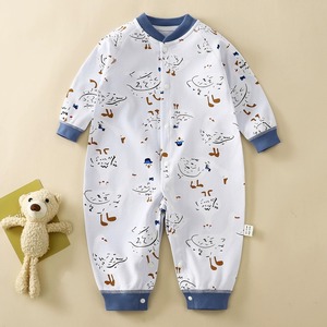 Tutina per Neonati in Cotone a Maniche Lunghe, Body Unisex per Neonati con Stampa Animale - Product Image 2