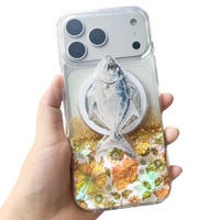 Support de téléphone de bureau magnétique rotatif en résine acrylique en forme de thon, compatible avec le 18promax