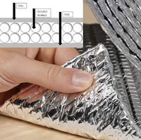 Film à bulles d'air imperméable double face en PE et aluminium pour rouleau avec isolation thermique et réflexion thermique Aluminium Foil