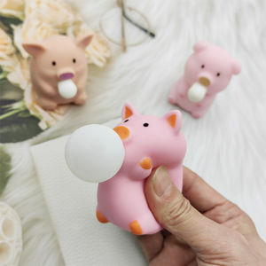 Vente Flash : Jouet Anti-Stress Sensoriel en TPR, Cochon Mignon qui Souffle des Bulles, Boule à Remontée Lente pour Enfants et Adultes - Product Image 3