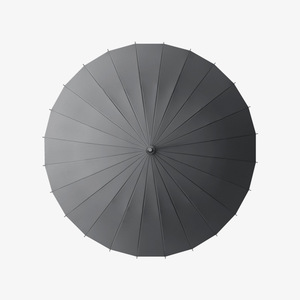 Parapluie promotionnel avec manche en bois, 24 baleines, pliable manuel, style classique, pour le soleil et la pluie, idéal pour la publicité - Product Image 4