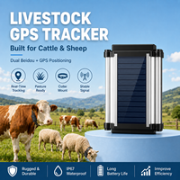 Traceur GPS étanche IP67 pour bétail avec prise en charge LBS et PC pour positionnement en temps réel, gestion du pâturage, lecture des itinéraires et géolocalisation