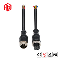 Connecteur en cuivre GX-16 Aerospace 2A avec boîtier en nylon, connexion mâle/femelle IP65 pour applications LED, FPC, PCB, alimentation, micro-ondes