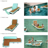 Flotador Inflable de PVC con Tecnología Drop Stitch, Sofá Flotante para Piscina, Playa, Mar, Hamaca, Silla Flotante