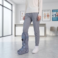 Botte de marche réglable avec soutien de la cheville et du pied, à chambre à air longue, pour la récupération des fractures, la stabilisation des blessures et le soutien post-chirurgical