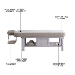 Cama <span class=keywords><strong>de</strong></span> <span class=keywords><strong>fisioterapia</strong></span> para salón <span class=keywords><strong>de</strong></span> belleza moderna, gabinetes <span class=keywords><strong>de</strong></span> almacenamiento bloqueables con calefacción <span class=keywords><strong>de</strong></span> masaje corporal <span class=keywords><strong>de</strong></span> madera única DMC21 para uso en sala <span class=keywords><strong>de</strong></span> estar - Product Image 2