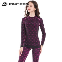 Alpine PRO Ropa interior térmica de esquí de secado rápido para mujer Transpirable Deportes de invierno Conjunto de Calzoncillos largos