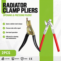 Jeu de 2 pinces de réparation pour réservoir de radiateur automobile, outils d'ouverture et de sertissage pour le démontage et l'installation de réservoirs en plastique, service de refroidissement