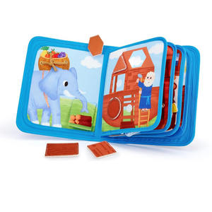 Venta al por mayor de libros de imágenes de fieltro suave <span class=keywords><strong>para</strong></span> Educación Temprana, libro de animales de granja ocupado, logotipo de Color personalizado <span class=keywords><strong>para</strong></span> niños pequeños, tiempo de lectura silencioso - Product Image 4