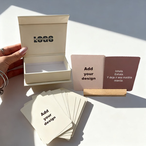 Caja Magnética <span class=keywords><strong>Personalizada</strong></span> con Cartas en Español, Mazos de Cartas con Mensajes Positivos y Afirmaciones para Mujeres - Product Image 1