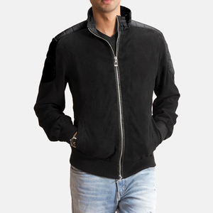 Fashionable Latest Style Winter <b>Leather</b> <b>Jacket</b> For Men Street Style Cheap Price Cowhide Zipper <b>Suede</b> <b>Leather</b> <b>Jacket</b> - Product Image 1
