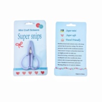 Ciseaux à broder miniatures mignons et simples, en acier inoxydable durable, portables pour le voyage, super tranchants pour le point de croix et le bricolage