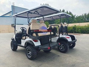 Carrito de Golf Eléctrico de 4 Plazas con Batería de Litio y Neumáticos Todoterreno, Ideal para Resorts, Campus y Excursiones de Aventura - Product Image 3