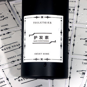 Etiquetas para artículos de tocador de Minnie, pegatinas adhesivas impermeables para champú y loción corporal, para artículos de baño - Product Image 2