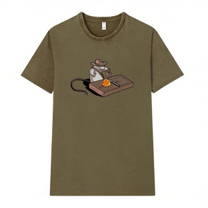 T-shirt Indiana Mouse verde oliva, design per il 20° anniversario - Product Image 1