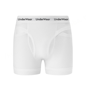 Haute qualité nouveau élégant mi-hauteur confortable hommes Boxer slips impression personnalisée couleur unie hommes Boxer slip sous-vêtements - Product Image 4