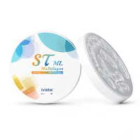 Discos de Zirconia de Alta Calidad al por Mayor, Blancos, 43% de Translucidez, Resistencia a la Flexión de 1200mpa, Bloques de Zirconia ST-ML