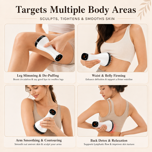 Appareil de drainage lymphatique portatif, brosse de massage corporel pour sculpter les méridiens, <span class=keywords><strong>anti</strong></span>-<span class=keywords><strong>cellulite</strong></span>, grattoir électrique Gua Sha, masseur à ventouses - Product Image 4